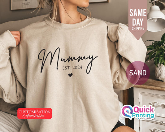 Custom Mummy Sweatshirt, Mummy sweatshirt, Personalized Mum Sweatshirt, Christmas Gift for Mum, Gift for Her, Mum Sweatshirt, Mama Jumper
