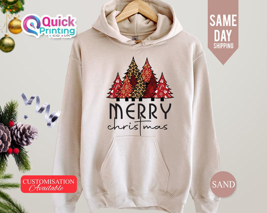 Christmas Tree Hoodie: Unisex Holiday Sweater, Custom Print