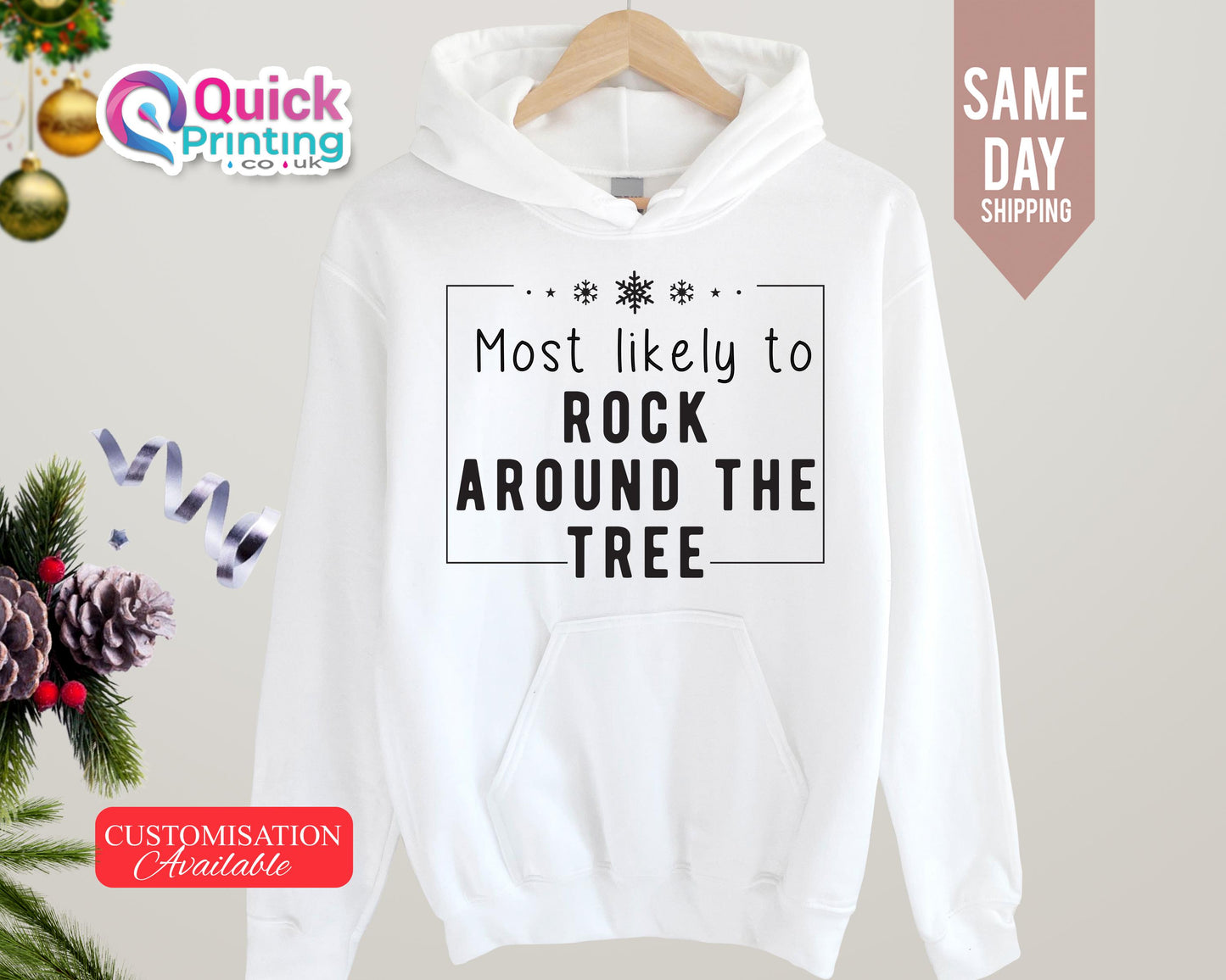Custom 'Most Likely To' Christmas Hoodie: Matching Family Sweatshirt