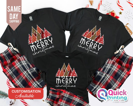 Personalized Family Christmas Pajama Set: Matching Cotton Flannel Pyjamas