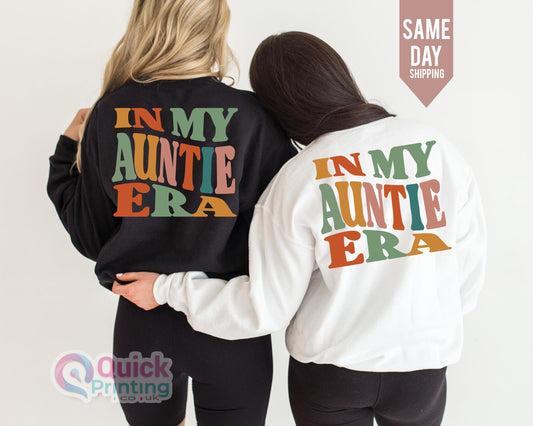 In My Auntie Era Sweatshirt, Aunt Era Jumper, Baby Pregnancy Announcement for Aunt, Christmas Sweatshirt, Gift For Aunt, Aunt Birthday Gift