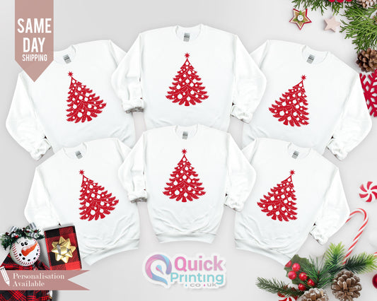 Christmas Tree Sweatshirt: Holiday Crewneck for Women