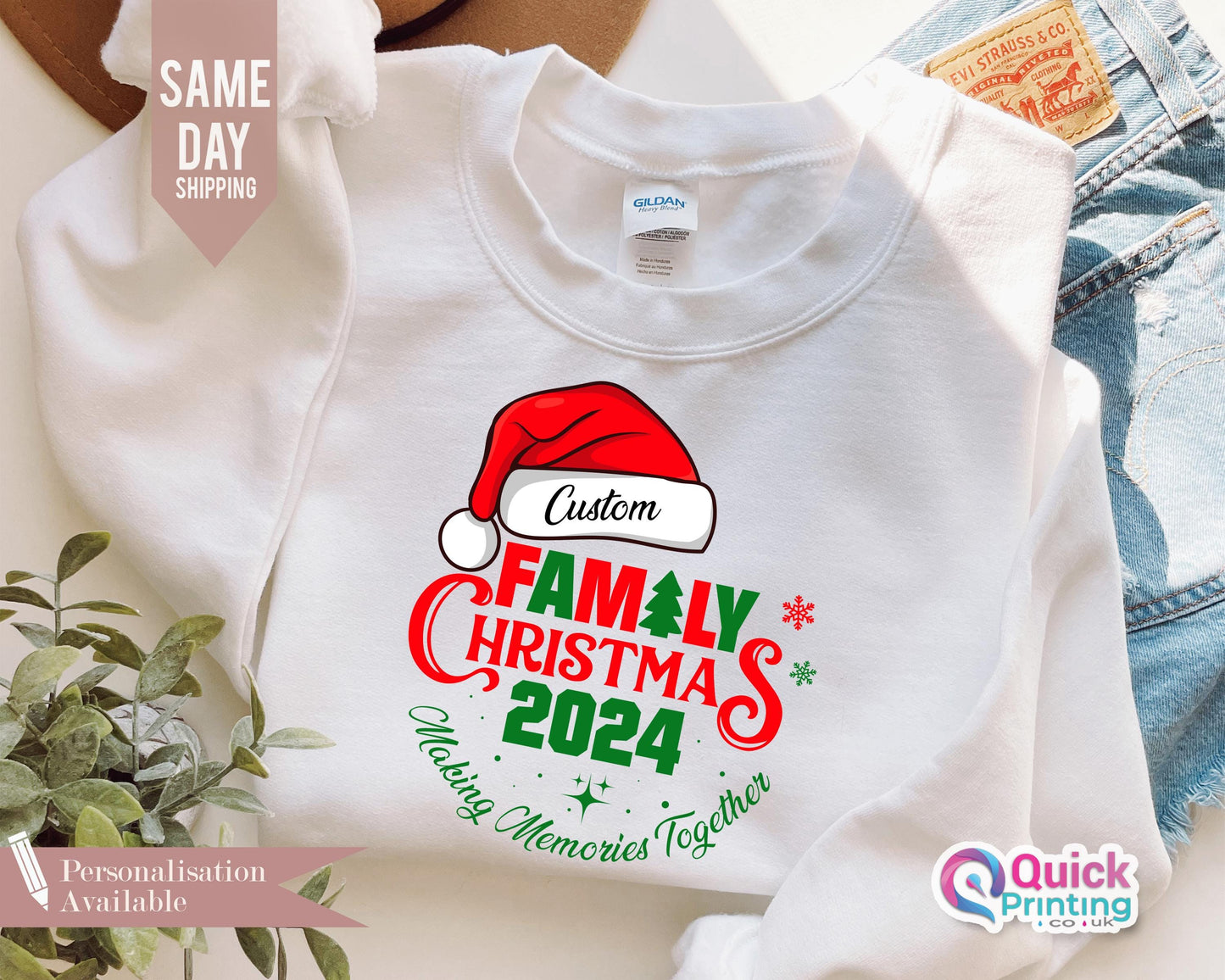 Family Christmas Sweaters, Custom Family Christmas Sweater, Matching Christmas Jumper, Christmas Gift For Family, Cute Christmas Sweatshirt