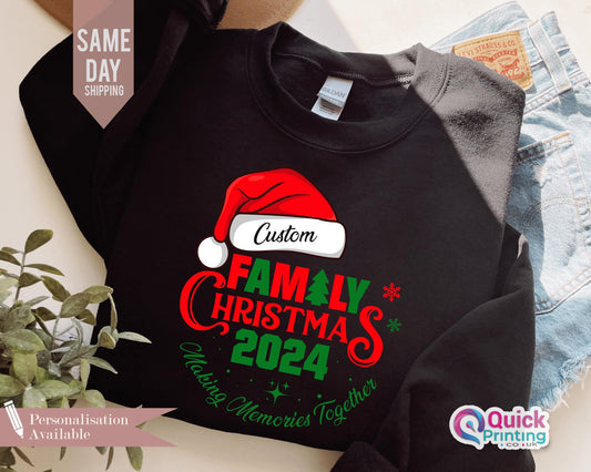Custom Family Christmas Sweatshirt: Matching Holiday Jumper