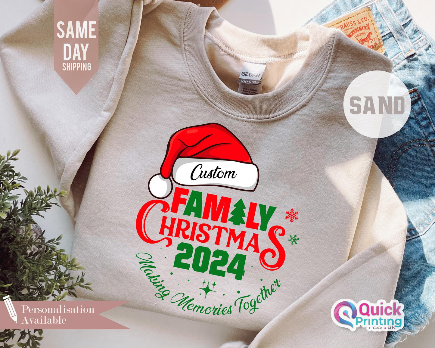 Family Christmas Sweaters, Custom Family Christmas Sweater, Matching Christmas Jumper, Christmas Gift For Family, Cute Christmas Sweatshirt