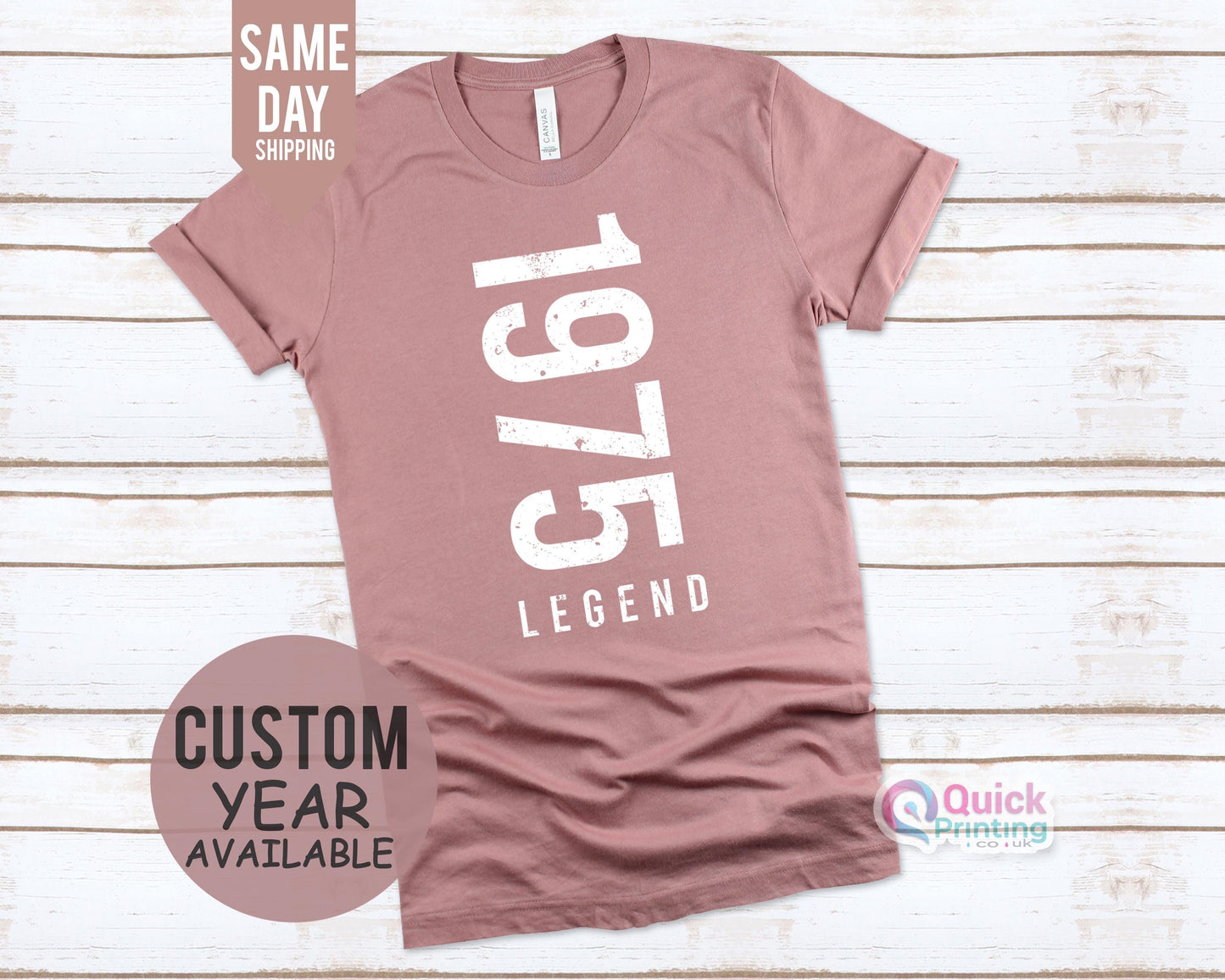 Men Birthday Tshirt, Legend Since 1975 Men's T-Shirt, 50th Birthday Gift For Men Him Dad Husband 50 Year Old Man, Custom Tshirt 2026 Fathers