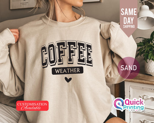 Coffee Weather Sweatshirt: Cozy Christmas Jumper