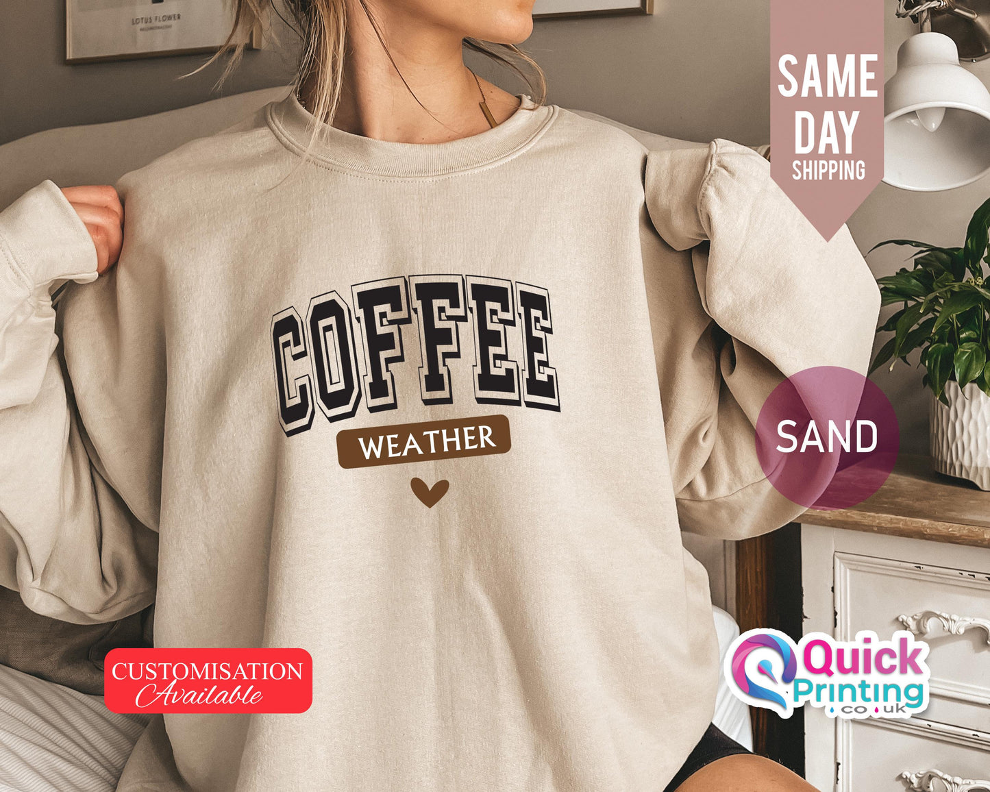 Coffee Weather Sweatshirt: Cozy Season Jumper