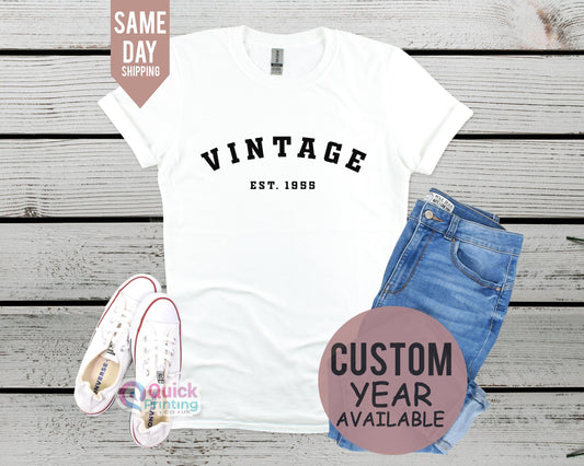 Vintage Est 1955, Vintage 1955 Birthday Tshirt UK, 70th birthday gift shirt, Birthday Gifts for him and her, 70th Birthday Present 2025