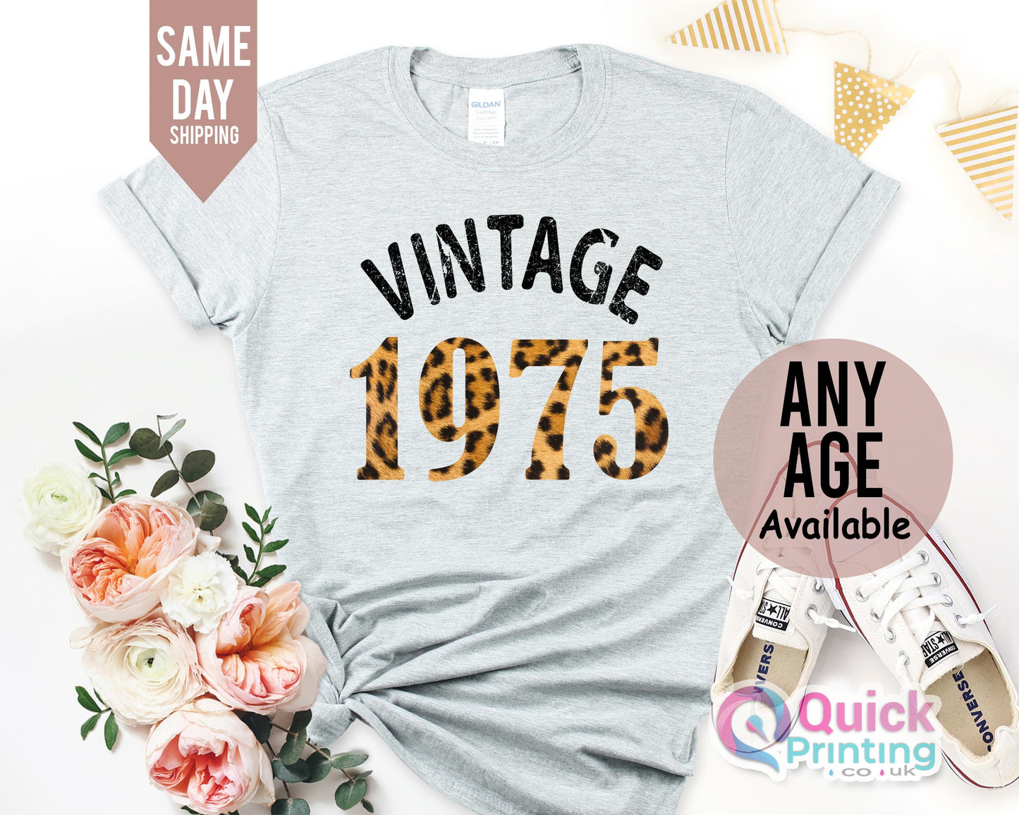 1975 Vintage Birthday Shirt, 50th Birthday Shirt, 50th Birthday Gifts for women, Vintage Birthday gift shirt, Mum Birthday Gift Wife 50th