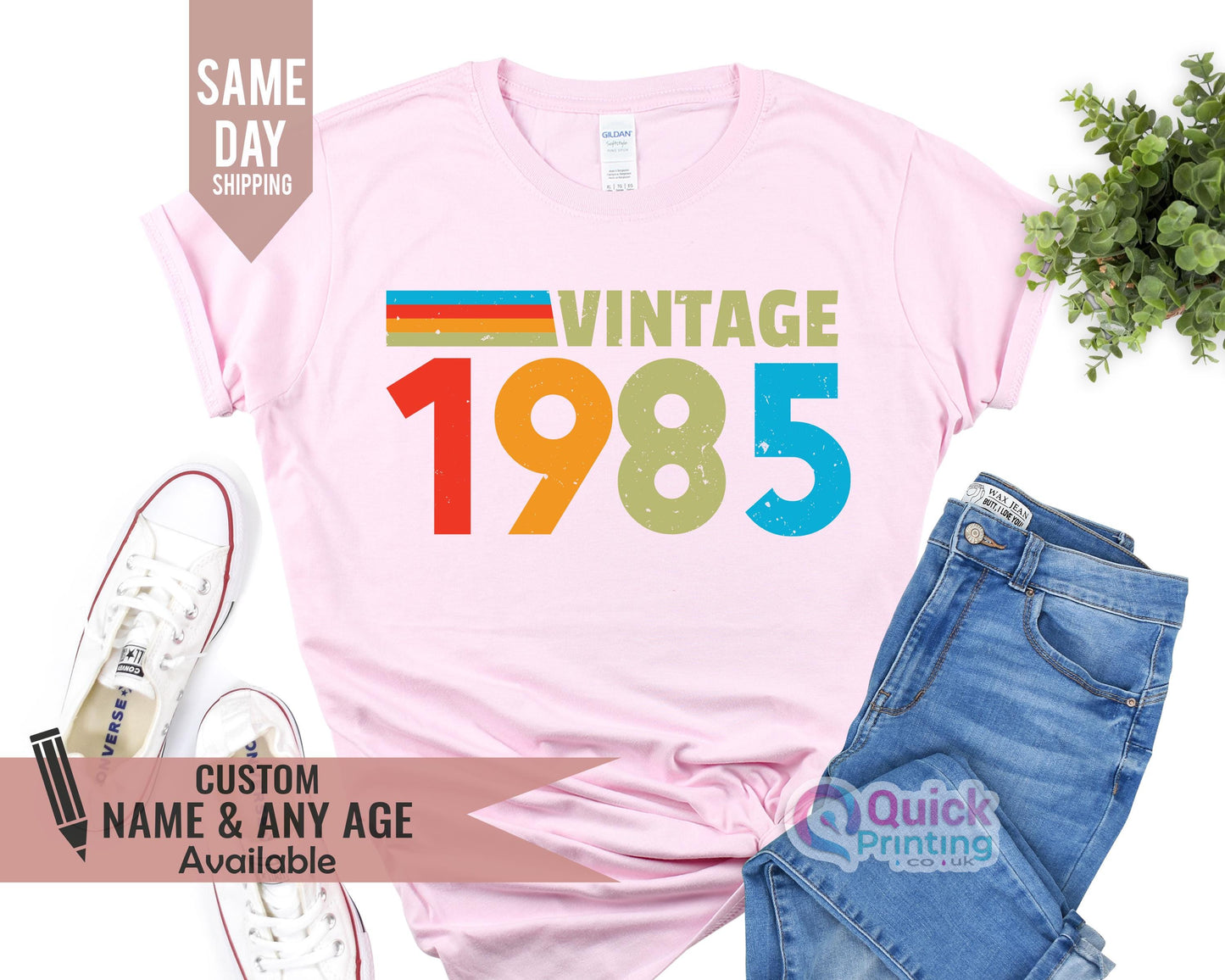 Vintage 1985 Tshirt, 50th Birthday T Shirt 2026 fiftieth gift ideas , Mens Women Tshirt,  1985 Birthday Shirt, Custom Birthday Tee, 2026 Tee