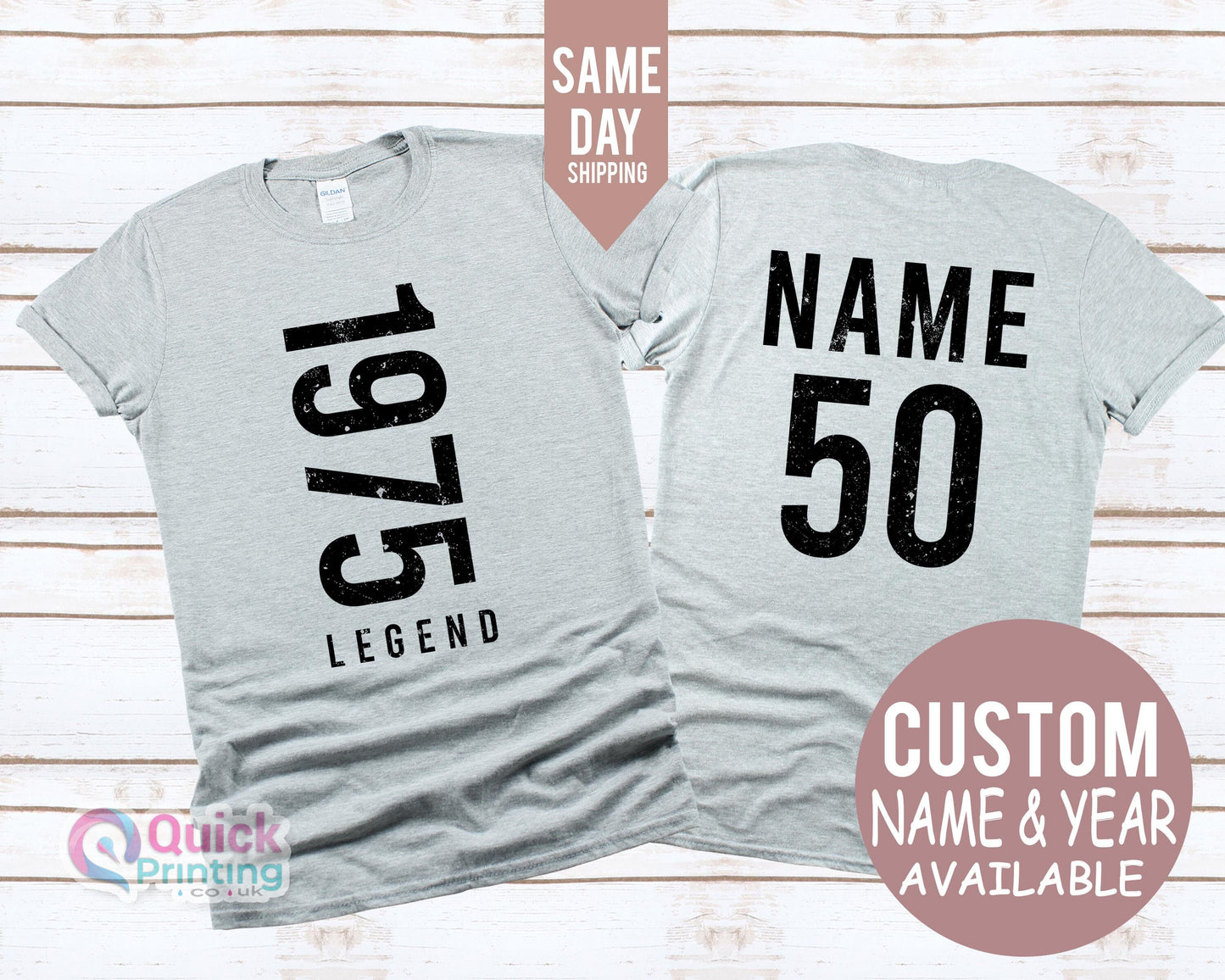 Legend 1975 40th Birthday Shirt, 50th Birthday Gift for Men, 1975 Vintage Birthday Tshirt Woman, Limited edition DAD shirt Daughter Gift T
