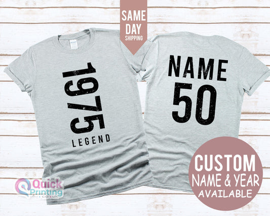 Legend 1975 Birthday Shirt: 50th Birthday Gift T-Shirt