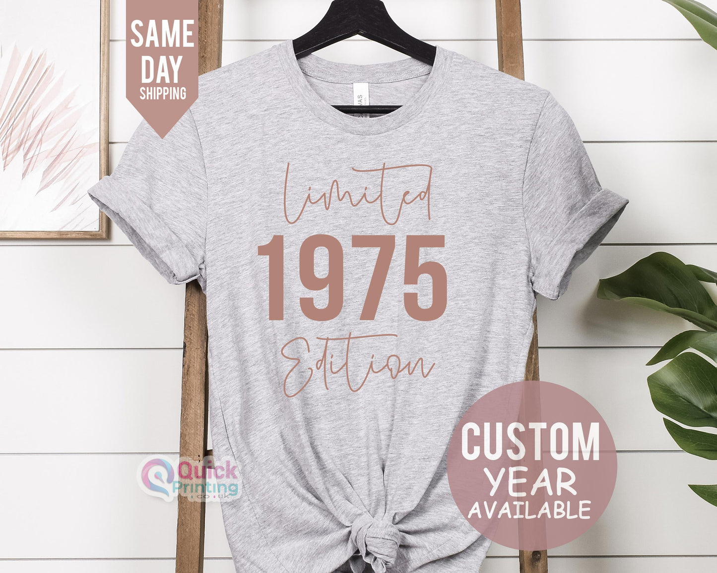 1975 Birthday T-Shirt: Limited Edition 50th Birthday Gift