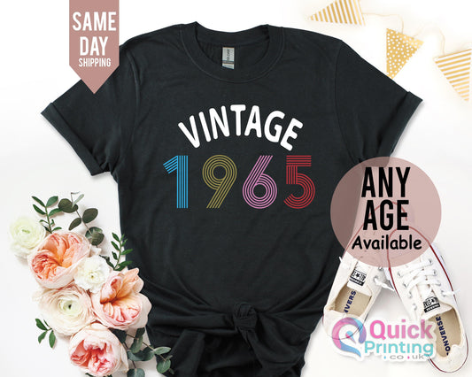 60th Birthday Shirt for Women, 60th Birthday Gift for women, 1965 Vintage Birthday Shirt, 60th Vintage Birthday Gifts for Grandpa