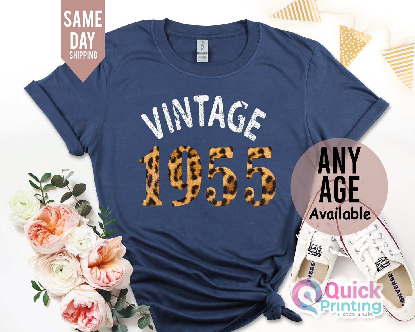Vintage 1955 Birthday gift shirt, 70th Birthday Tshirt, Vintage Birthday Shirt 2025, 70th Birthday Gifts for women, Birthday Gift for Mum