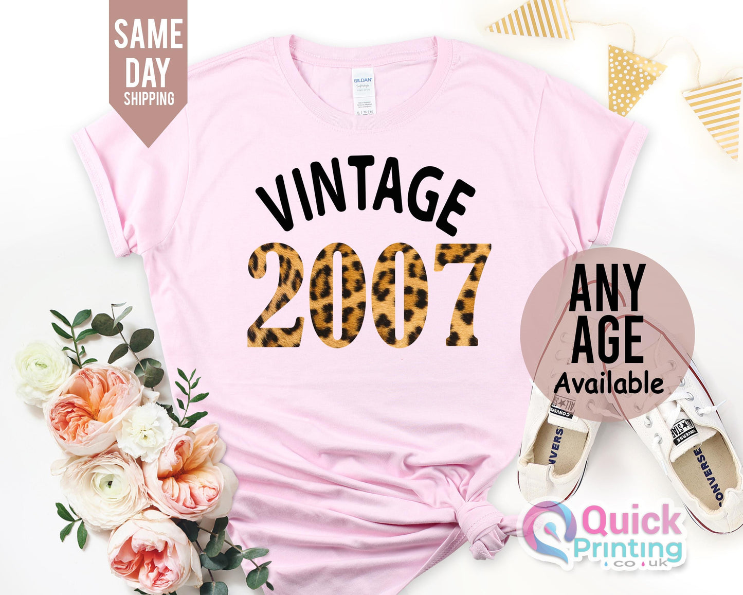 18th Birthday Shirt, 18th Birthday Party Shirt for Girls, Vintage 2007 Birthday gift, Birthday Gift for her, Birthday Gift for Friend
