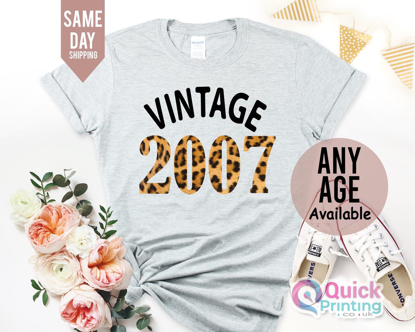 18th Birthday Shirt, 18th Birthday Party Shirt for Girls, Vintage 2007 Birthday gift, Birthday Gift for her, Birthday Gift for Friend