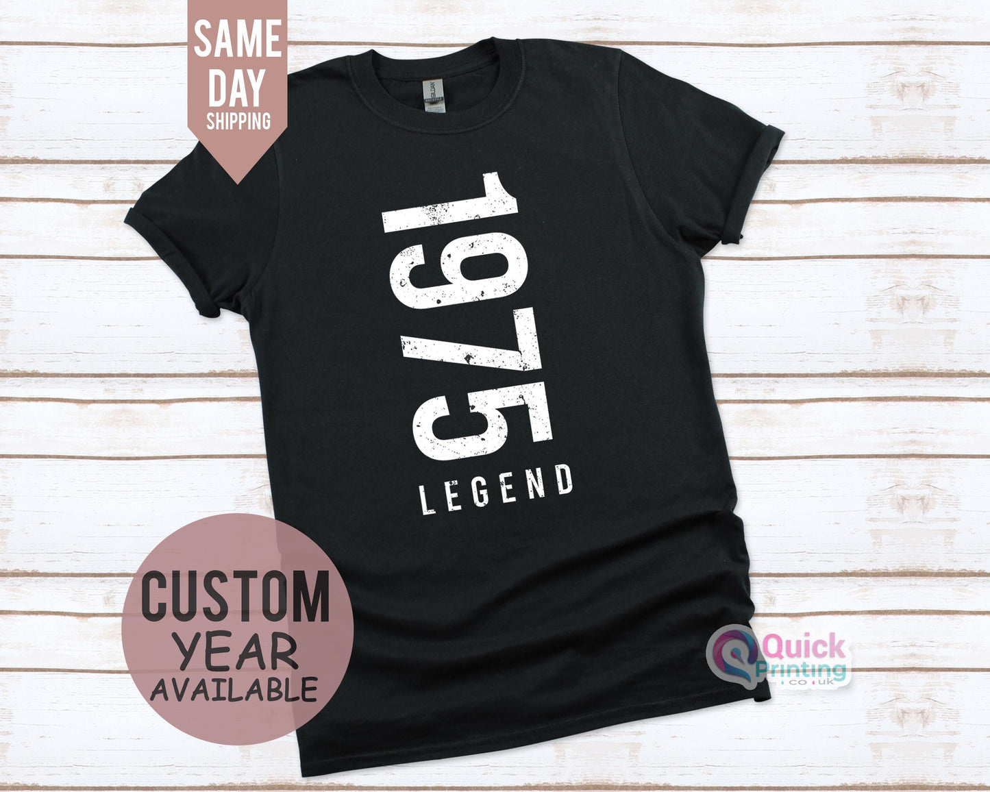 Men Birthday Tshirt, Legend Since 1975 Men's T-Shirt, 50th Birthday Gift For Men Him Dad Husband 50 Year Old Man, Custom Tshirt 2026 Fathers