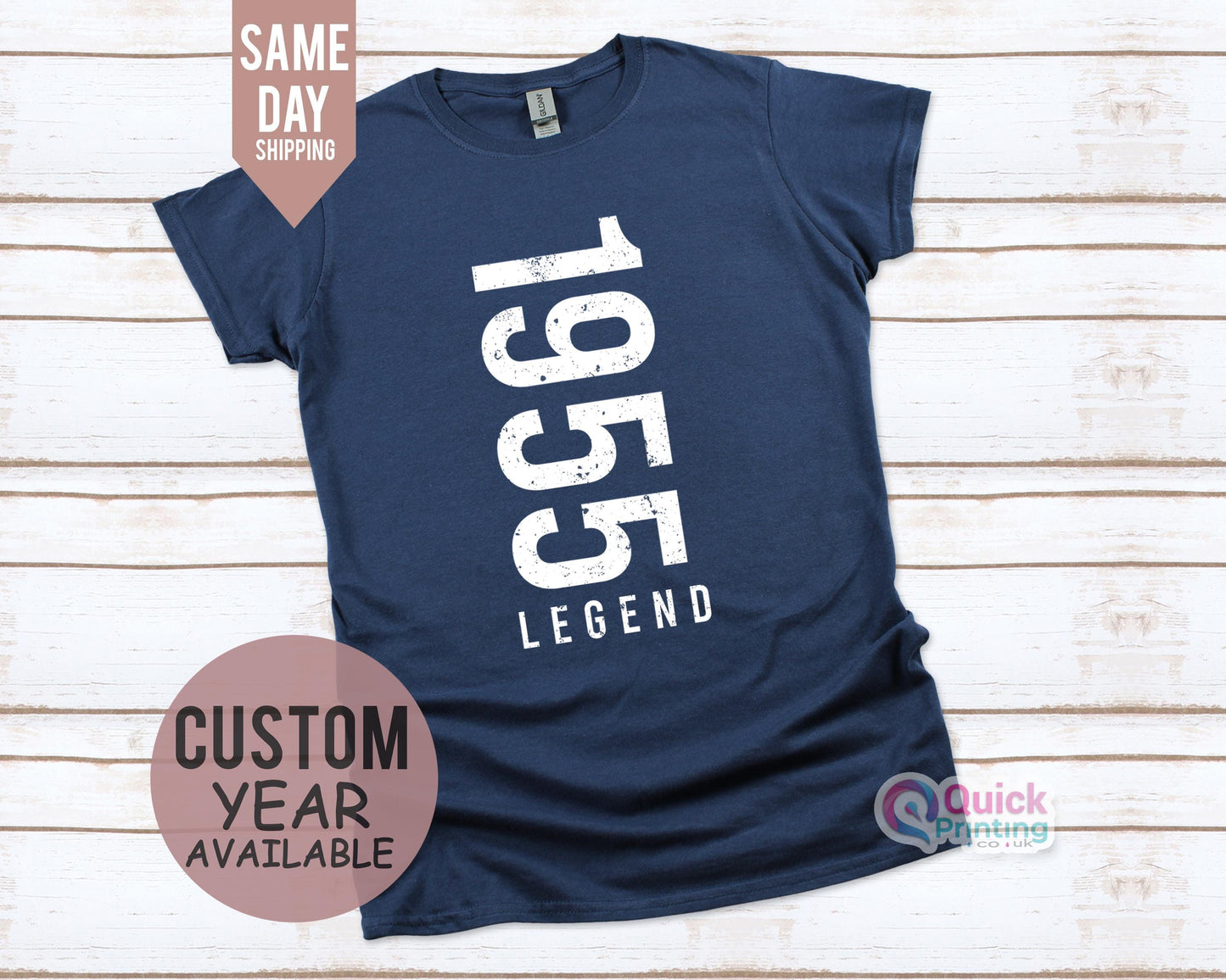 Men Birthday Tshirt, Legend Since 1955 Men's T-Shirt, 70th Birthday Gift For Men Him Dad Husband 70 Year Old Man, Custom Tshirt 2026