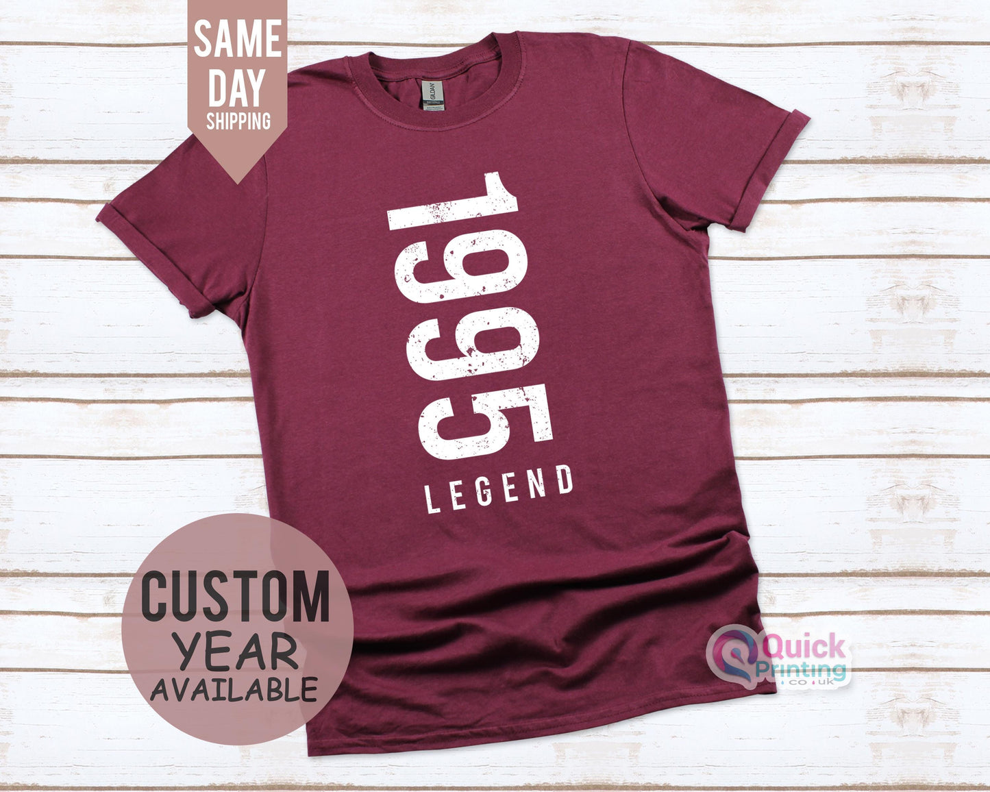 Men Birthday Tshirt, Legend Since 1995 Men's T-Shirt, 30th Birthday Gift For Men Him Dad Husband 30 Year Old Man, Custom Tshirt 2026