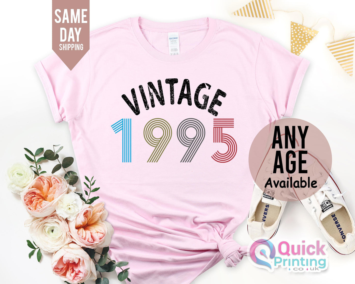 Ladies 30th Birthday T Shirt, 30th Birthday Gift her 1995 Vintage Birthday Shirt, Friends Birthday Gift Tops Tee 30th Birthday T-Shirt Women