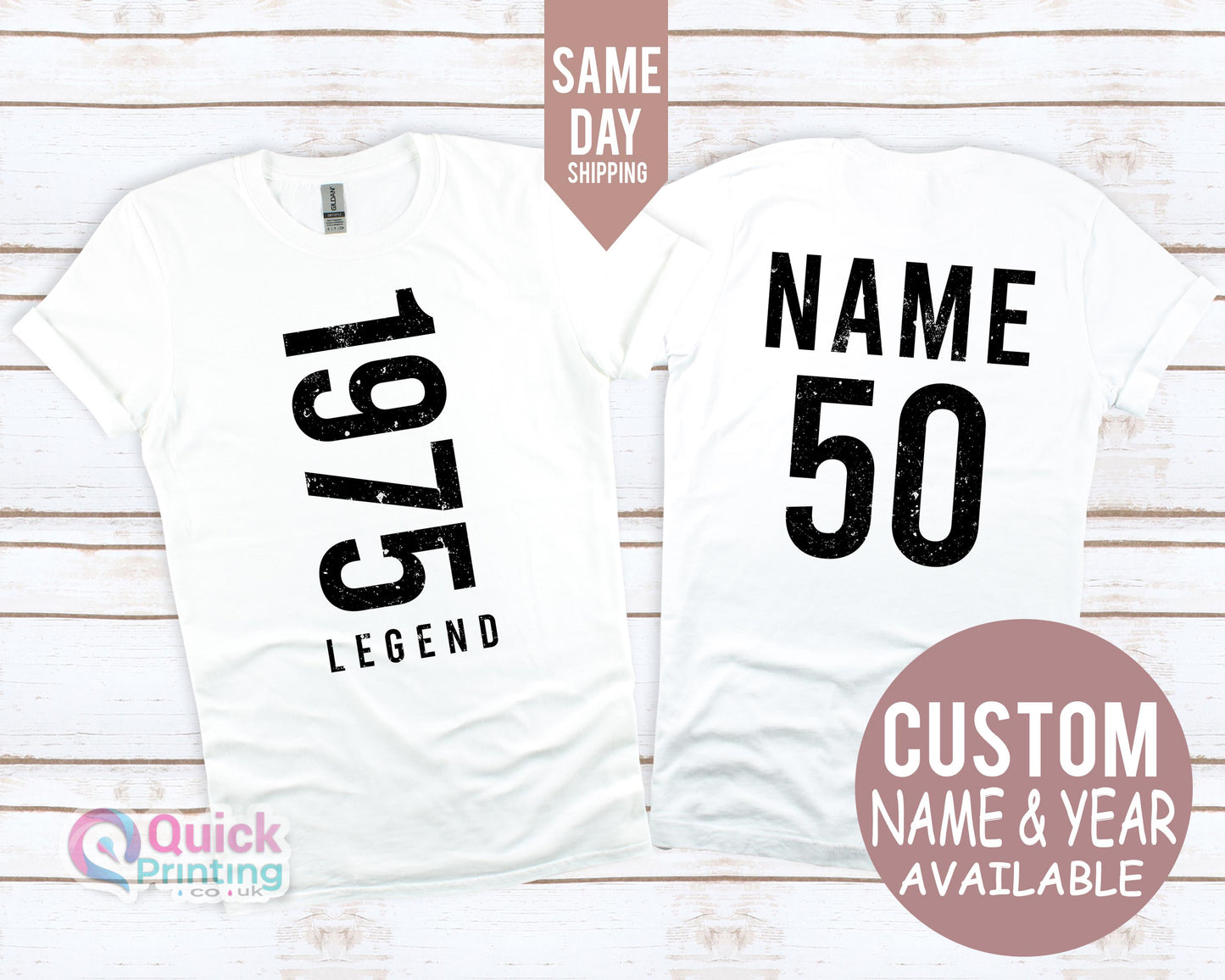 Legend 1975 40th Birthday Shirt, 50th Birthday Gift for Men, 1975 Vintage Birthday Tshirt Woman, Limited edition DAD shirt Daughter Gift T