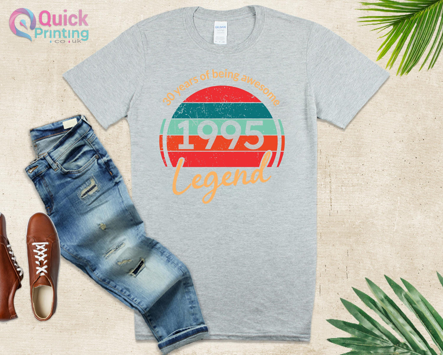 30th Birthday T Shirt, 30 Years Of Being Awesome Legend Born in 1995, 1995 Vintage Birthday Shirt, 50th Birthday Gifts for man, 50 Happy tee