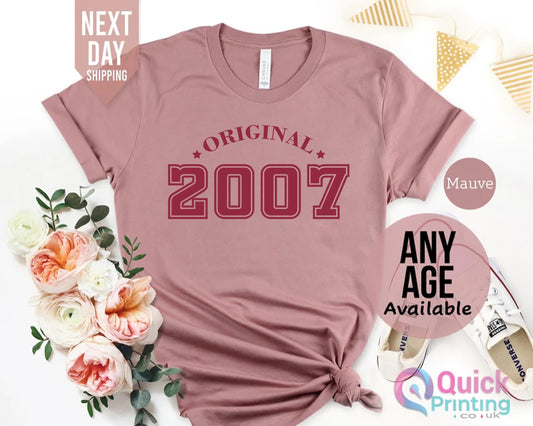 18th Birthday Shirt, 18th Birthday Party Shirt for Girls, Vintage Birthday gift, Birthday Gift for her, Girls birthday gift shirts Friend