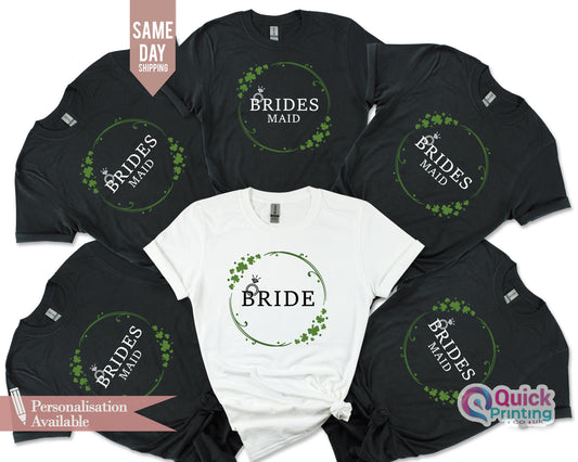 St Patrick's Day Hen Party Shirt: Irish Bride Bridesmaid Tee