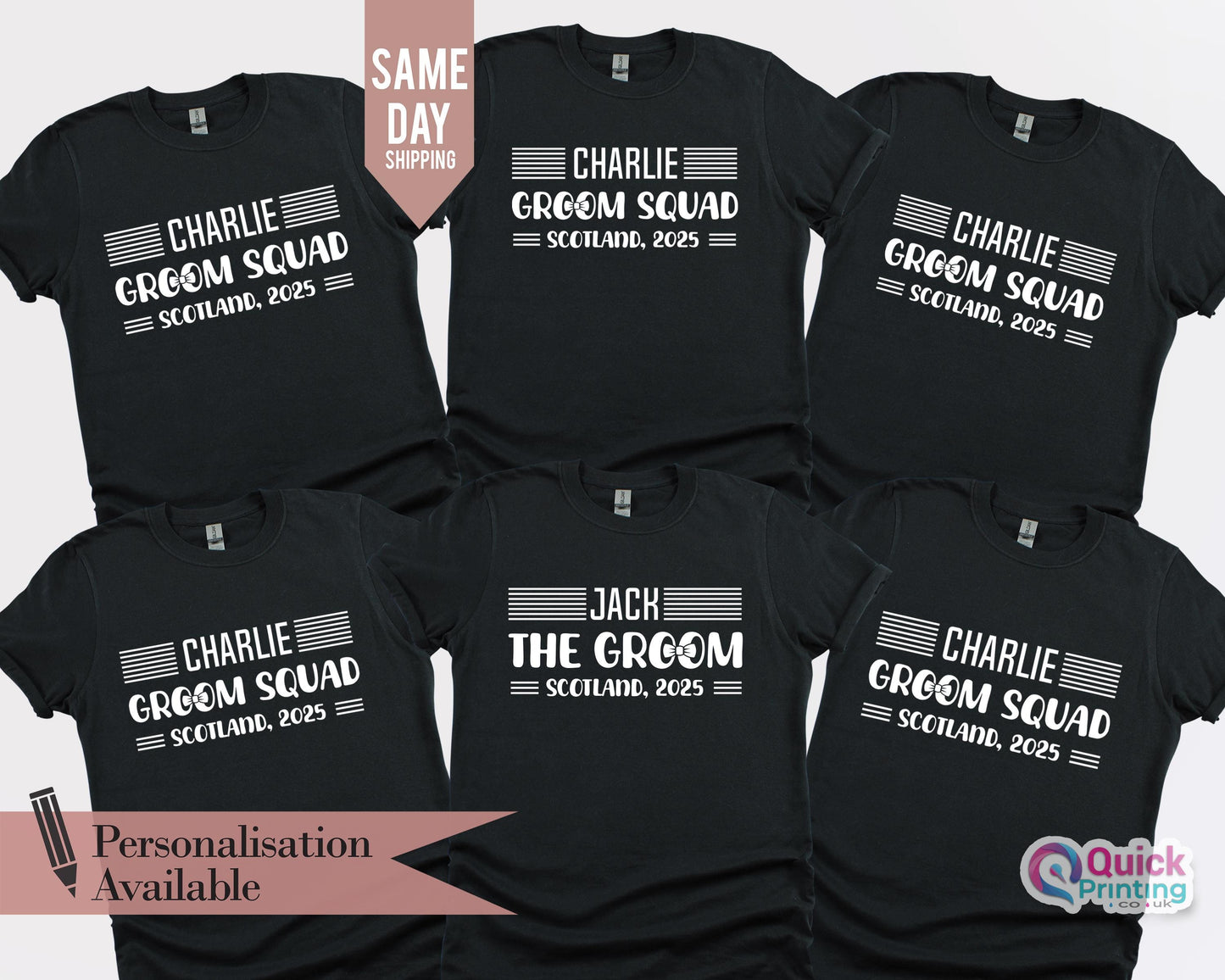 Groom Squad Shirt: Personalized Wedding Party T-Shirt
