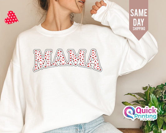 Mama Sweatshirt, Mama Valentine Sweatshirt 2026, Love Sweater, Cute Valentines Shirt, Valentine Sweatshirt, Valentine Day Tops, Mama Heart T
