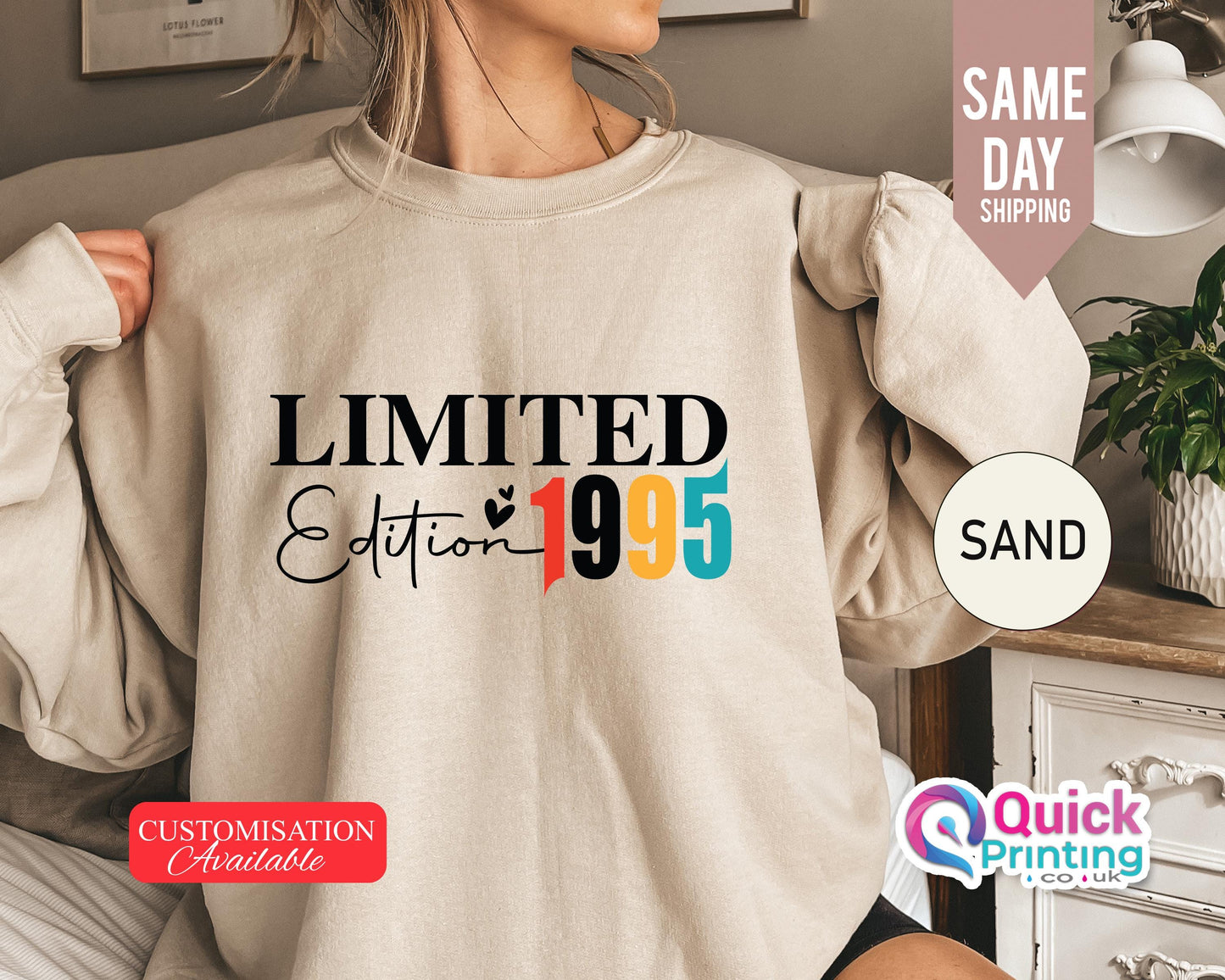 Limited Edition 1995 Sweatshirt: Handmade Birthday Jumper