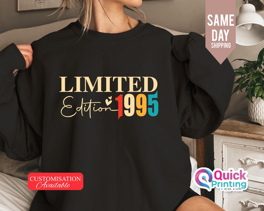 Limited Edition 1995 Sweatshirt: Handmade Birthday Jumper