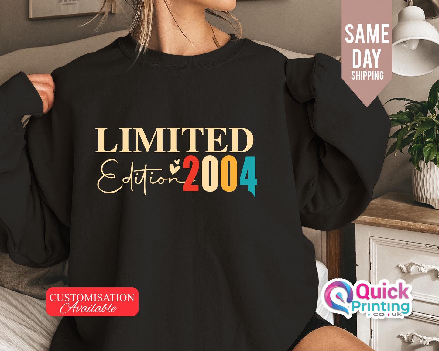 Limited Edition 2004 Sweatshirt: Handmade Birthday Year Jumper