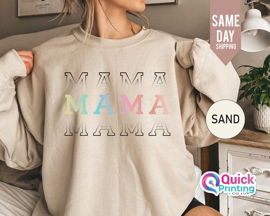 Mama Sweatshirt For Mothers Day Gift From Daughter, Mum Sweatshirt, Mama Jumper, Mothers Day Sweater, Baby Shower Gift, Mom Pregnancy Gift