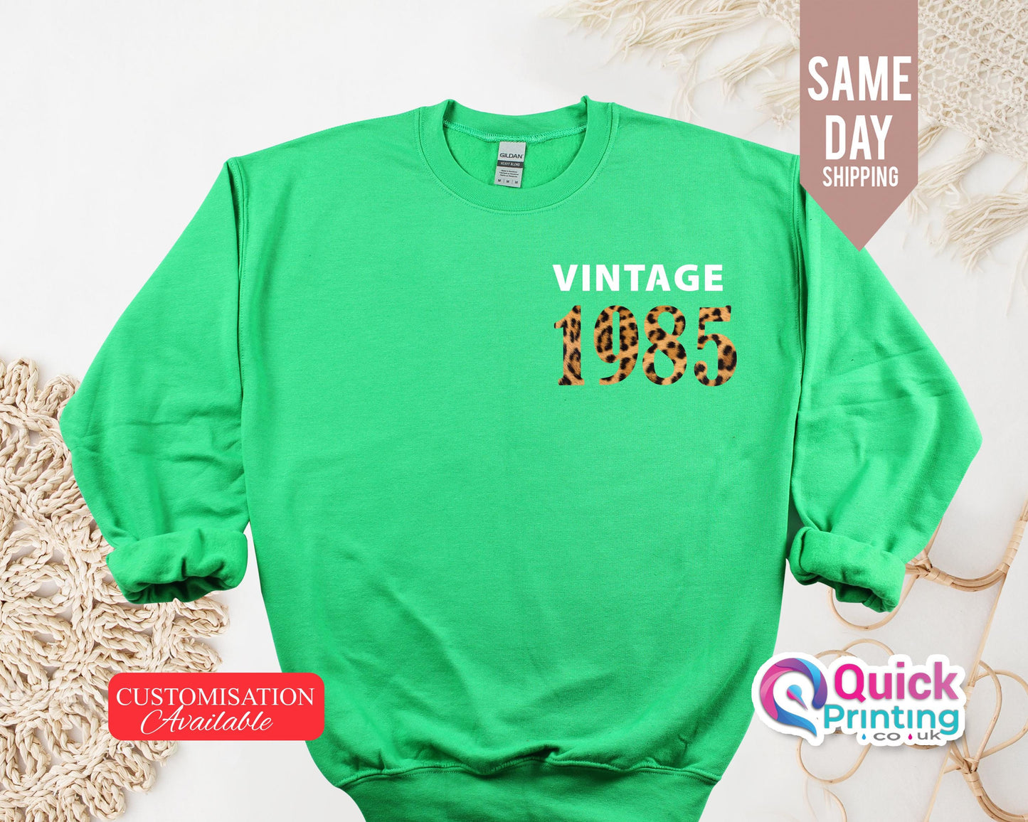 Vintage 1985 Sweatshirt: Birthday Year Jumper