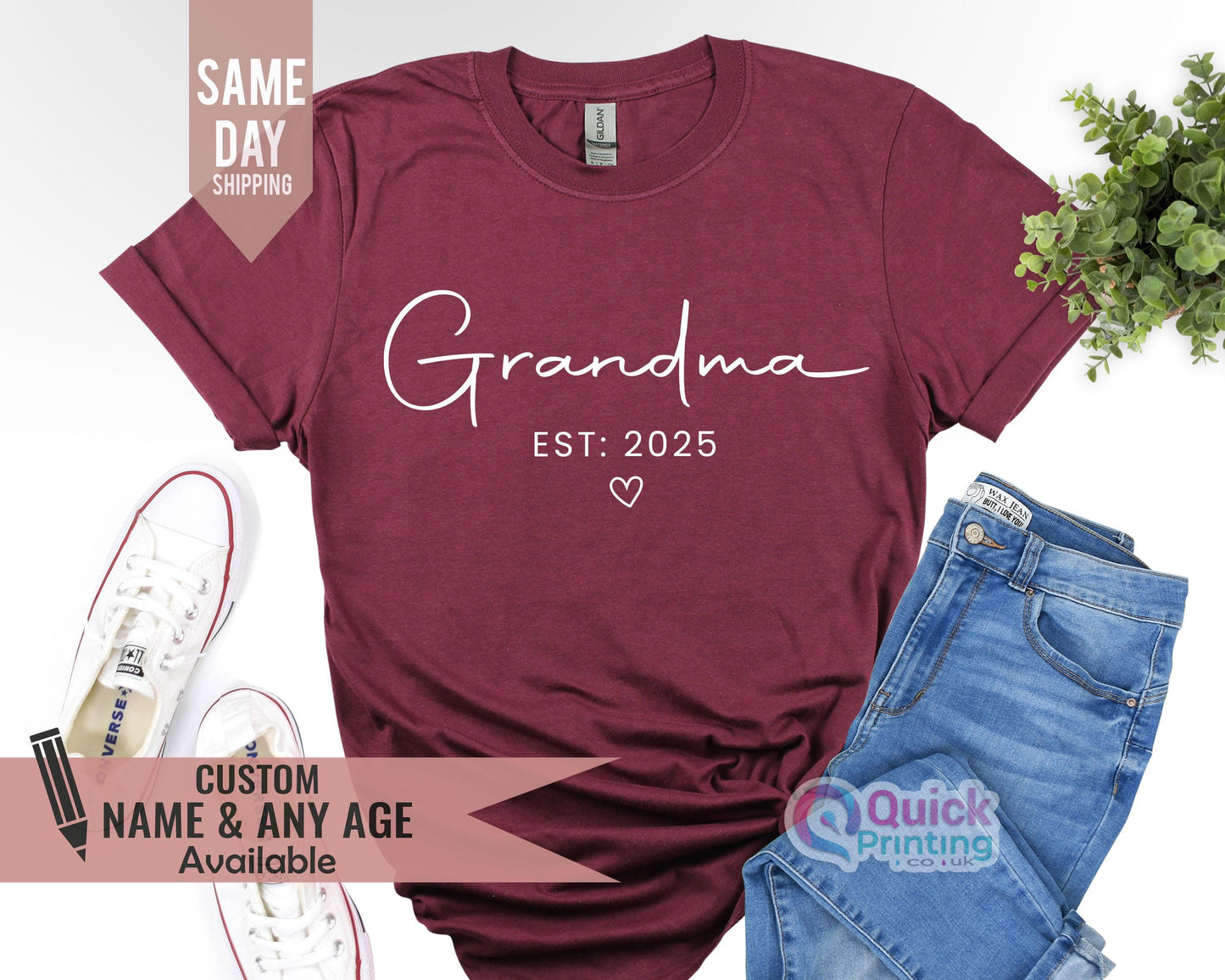 Custom Grandma shirt, Grandma Heart Shirt, Best Grandma Shirt, Nana Shirt, Grandma sweatshirt, Grandma shirt, Gift For Grandma t-shirt 2026