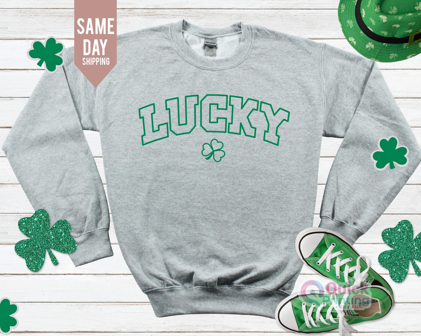 Lucky Green Sweatshirt: St. Patrick's Day Jumper