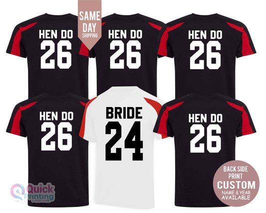 Custom Name Number Stag Do Football Shirt, Funny Photo Sports Hen Party Family Shirt, Soccer themed Bachelorette Shirts 2025