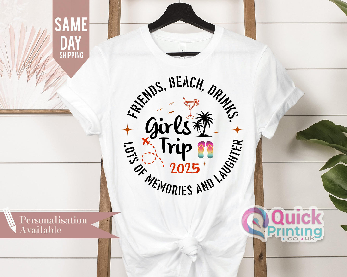 Custom Girls Trip 2026 Shirt: Summer Vacation Tee