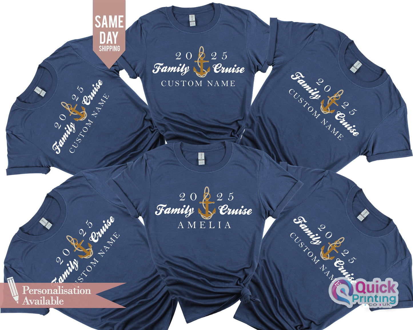 Custom Family Cruise 2026 Matching Cotton T-Shirt