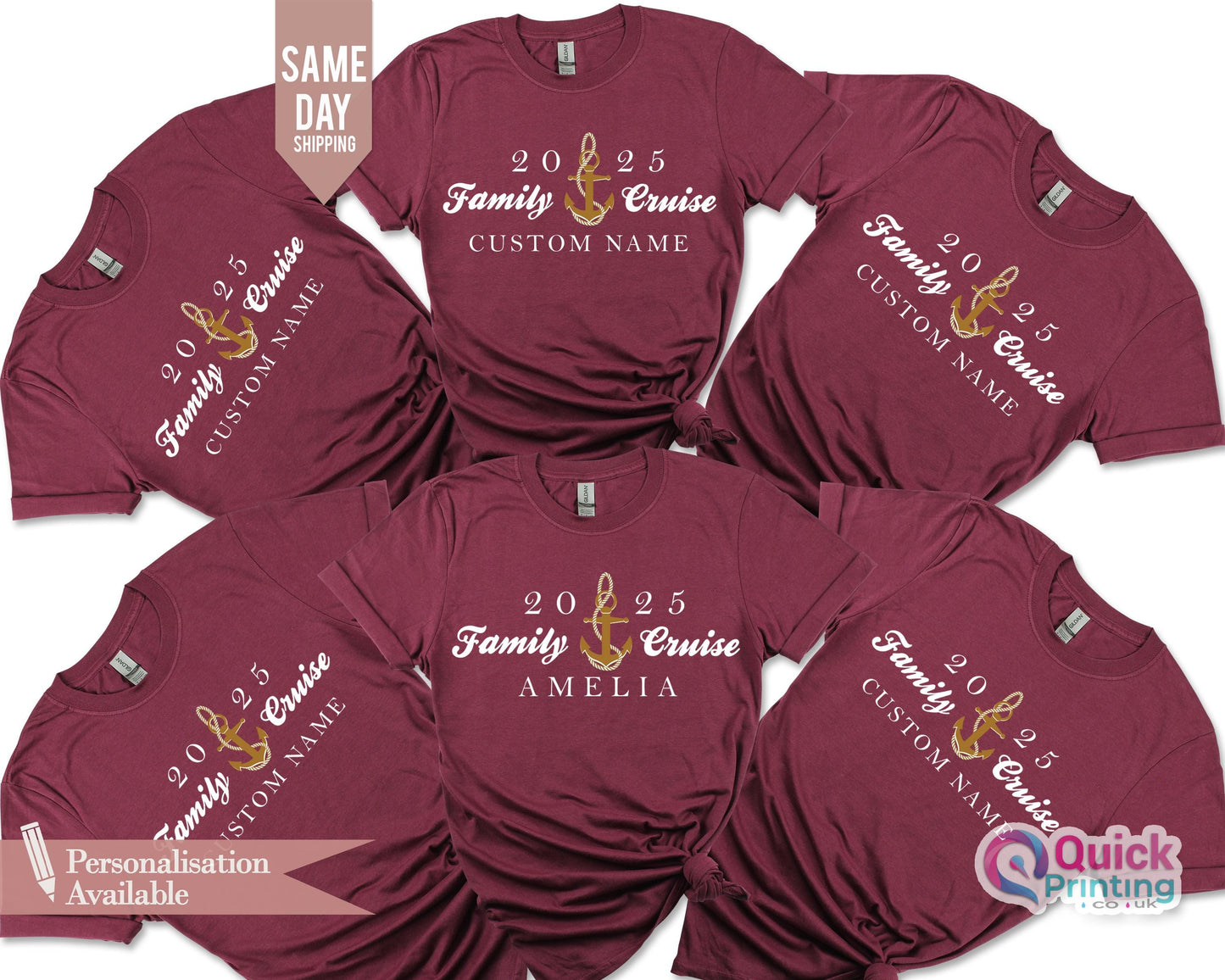 Custom Family Cruise 2026 Matching Cotton T-Shirt