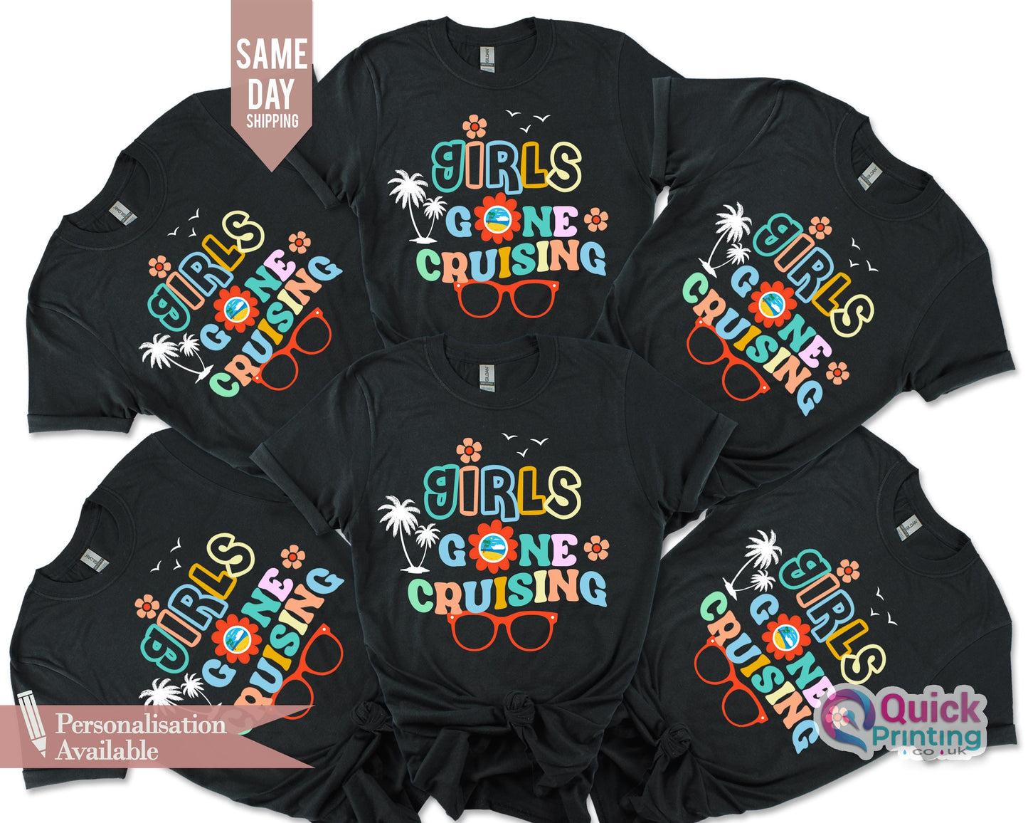 Girls Gone Cruising T-Shirt: Matching Group Vacation Tee