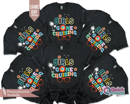 Girls Gone Cruising T-Shirt: Matching Group Vacation Tee
