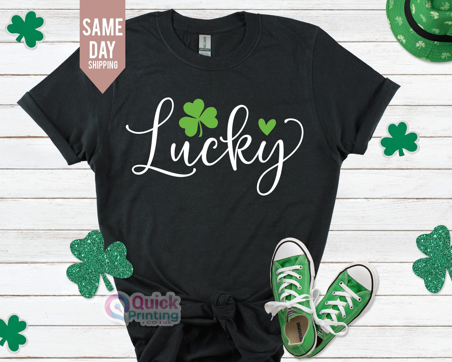 Lucky Shamrock Shirt: St Patrick's Day Irish T-Shirt