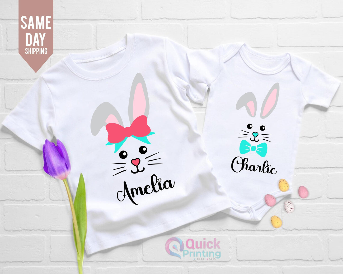 Personalized Easter T-Shirt: Bunny Family Trip Shirt