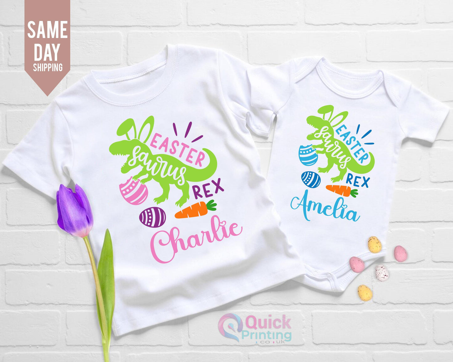 Dinosaur Rex Easter Shirt: Matching Family T-Shirt