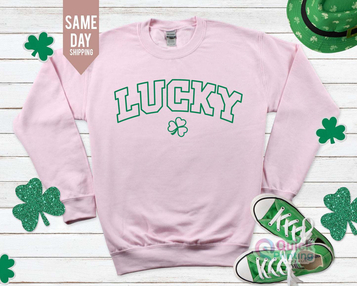 Lucky Green Sweatshirt: St. Patrick's Day Jumper