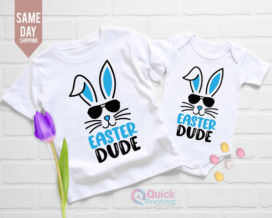 Easter Dude Shirt, Easter Bunny Sunglasses Shirt, Kids Easter Shirt, Happy Easter Shirt, Boys Easter Shirt, Toddler Easter Shirt,Cool Dude T